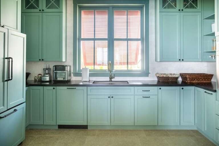 Caterer's kitchen with Thermador convection oven, Miele dishwasher, full size KitchenAid