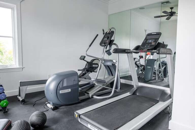 Equipped workout room