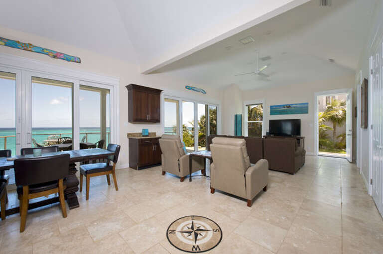 Great room and dining area