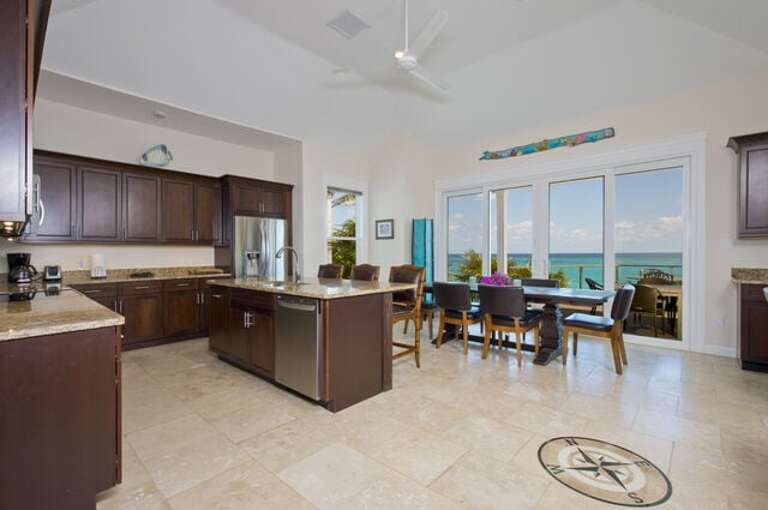 Great room and dining area
