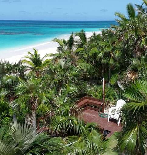 Outdoor shower and view