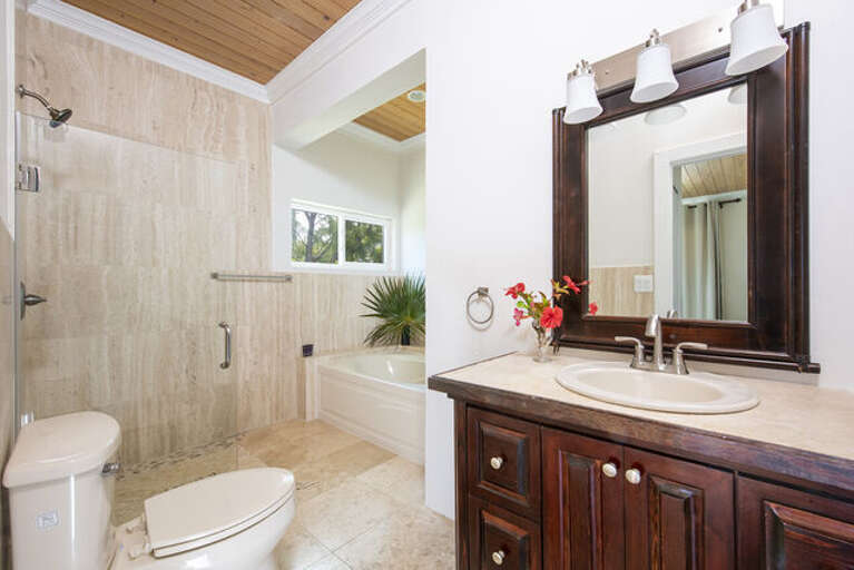 Bath with walk-in shower