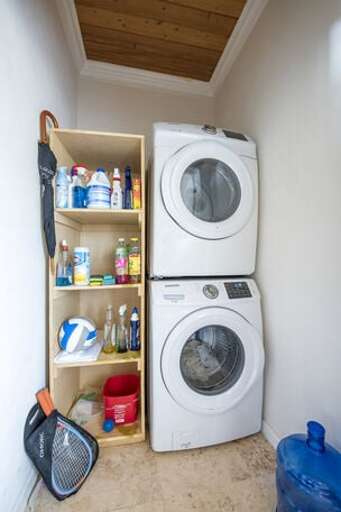 Washer and dryer provided for your use