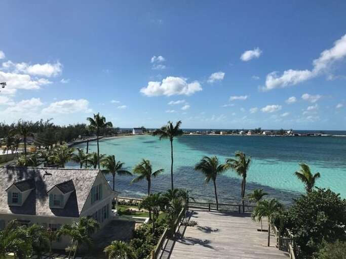 Town of Governors Harbour, a 7 minute drive from the property
