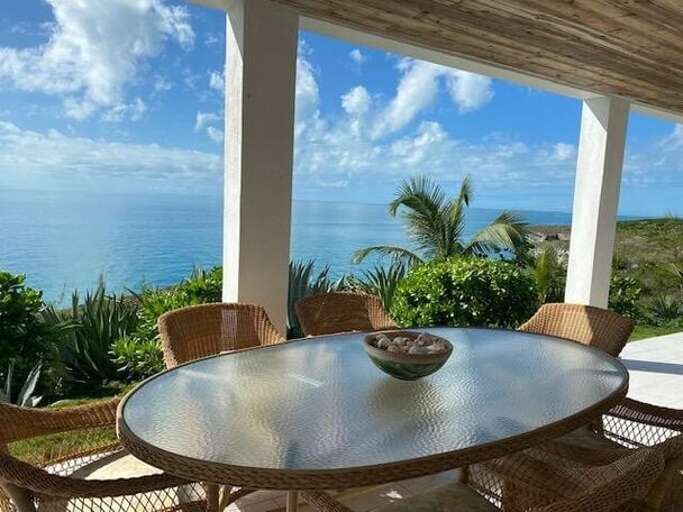 Blue Love Point overlooking the calm Caribbean