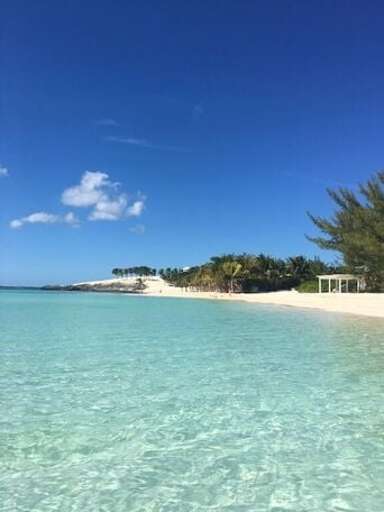 Oleander Gardens' private beach, a short walk from the house.