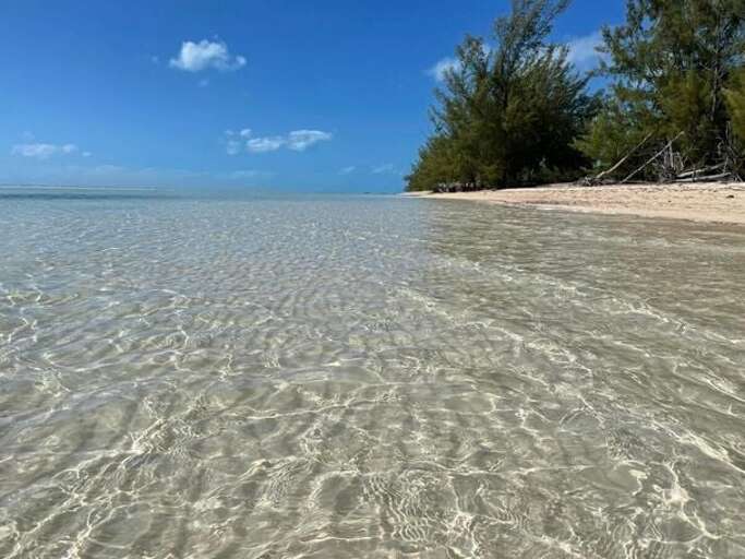 Oleander Gardens' private beach, a short walk from the house.