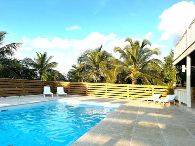 Our new heated private pool.