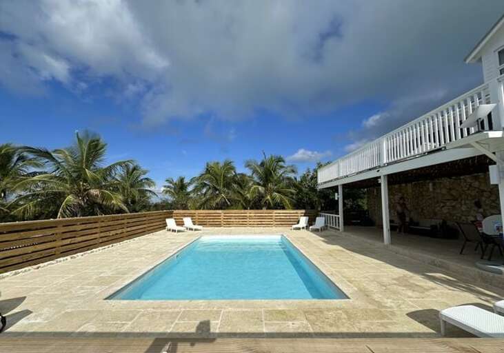 Our new heated private pool!