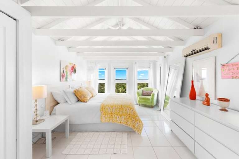 King  bedroom with double ocean views