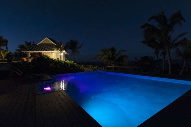 Our heated infinity pool