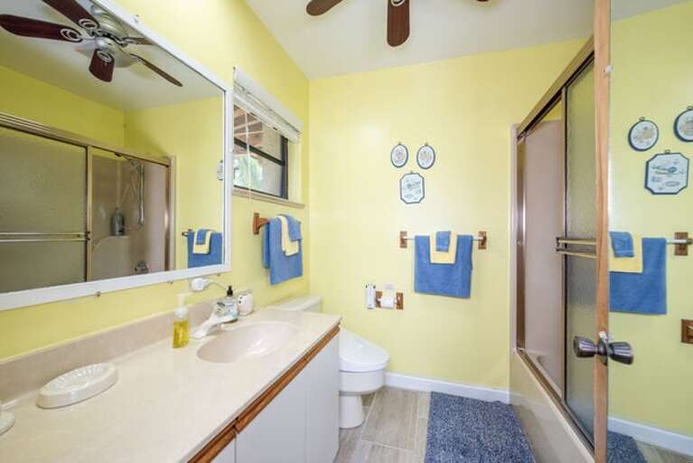 One of two guest baths.