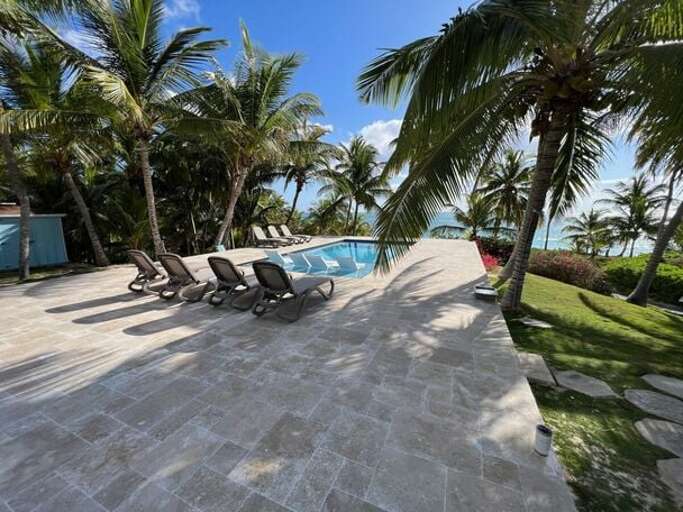 Our ocean-view pool.