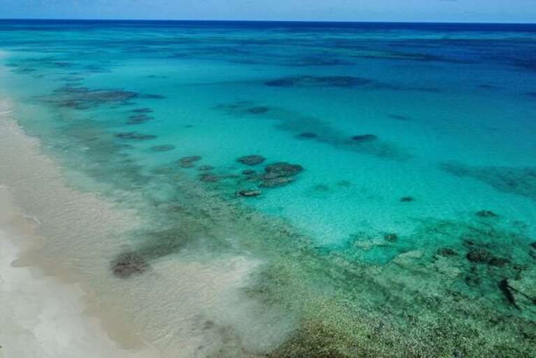 Beautiful shades of Atlantic blue.