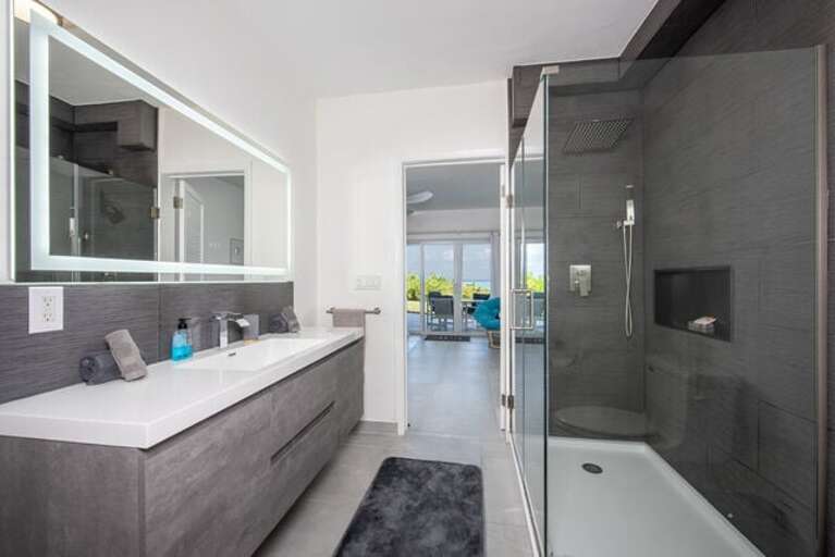 Bedroom Two's luxurious en-suite bath.