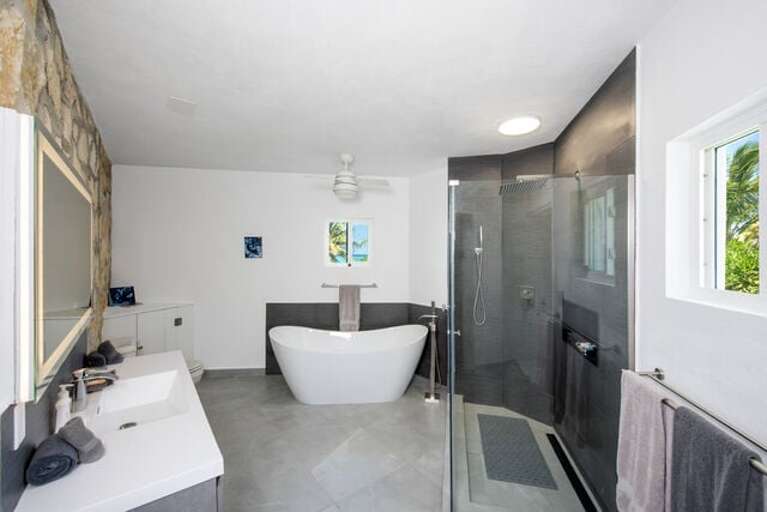 Luxurious master bath.