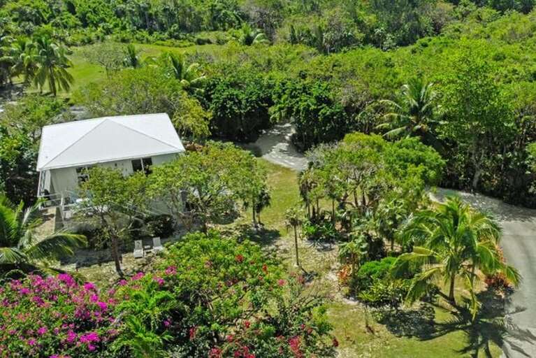 Trident Cottage and beautiful gardens.