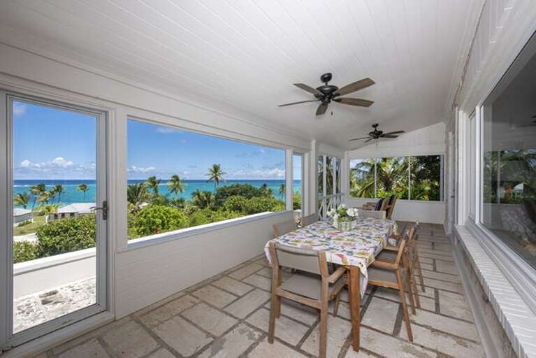 Screened porch for covered out door dining Screened porch for covered out door dining