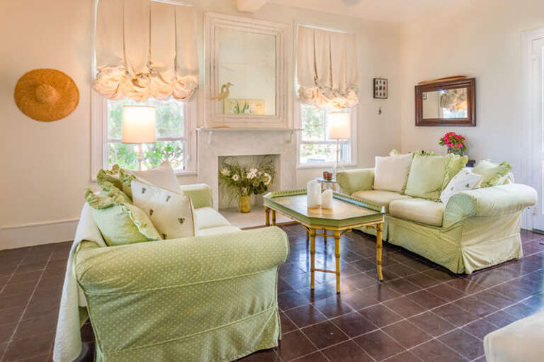 Sitting room with a walk out to the private back terrace