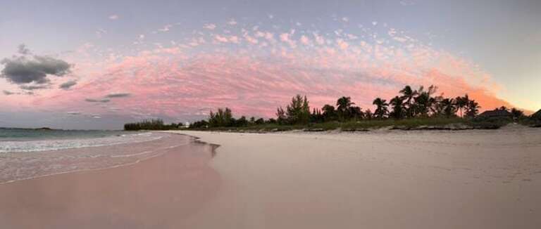 Take a walk on our pink sand beach.