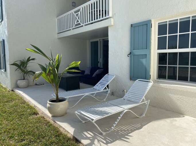 View of private patio