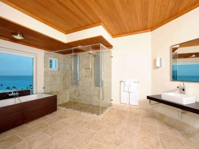 Bathroom and View