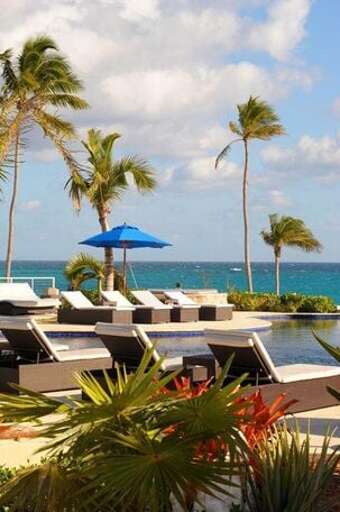 Sky Beach Club's beachfront pool