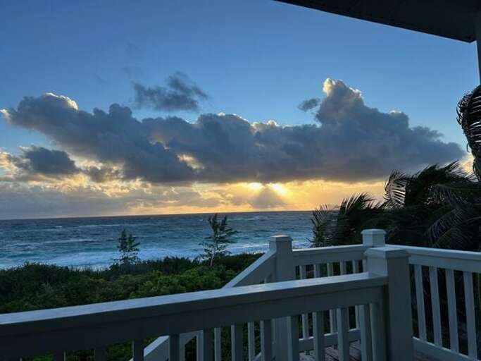 Sunrise from the deck.