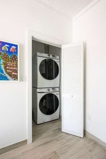 Washer and dryer provided