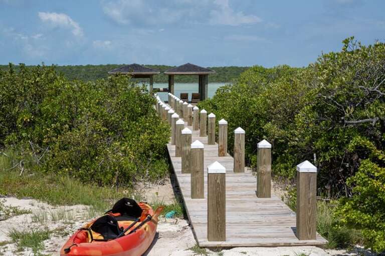 Find solace in the cozy cabanas.