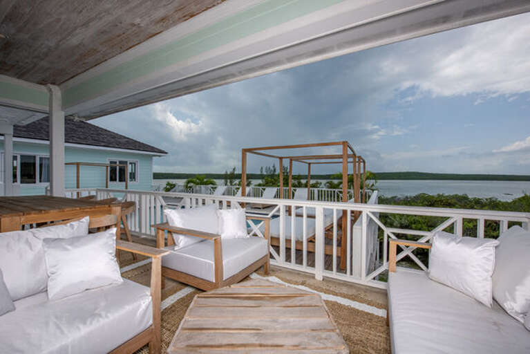 Turtle Pointe pool with sweeping water views.