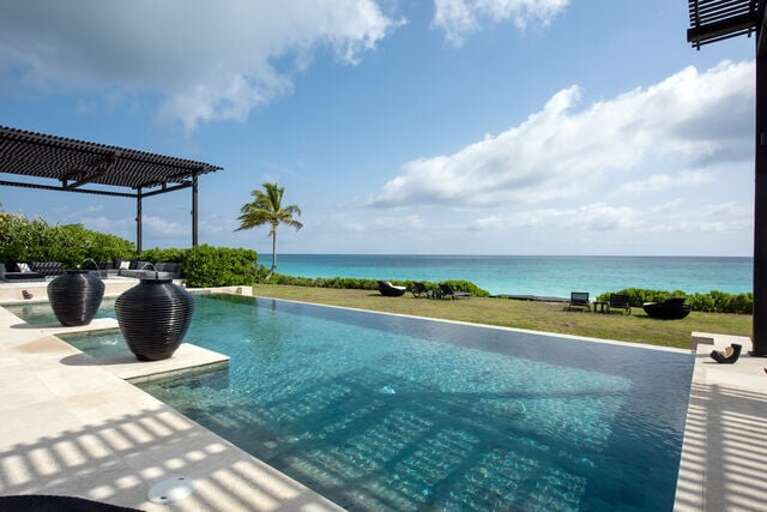 50 x 20 foot oceanfront infinity pool.