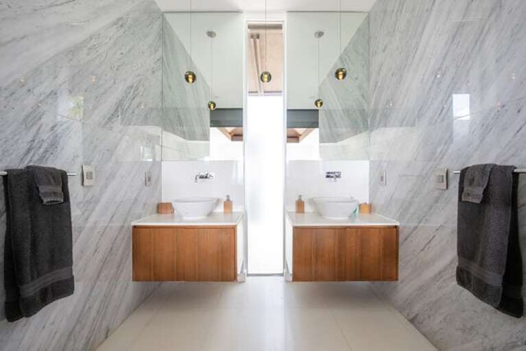 Every bedroom has an ultra-lux bath with top of the line Hansgrohe Axor fixtures