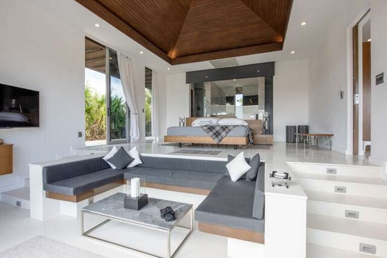 The bedrooms are furnished with Italian furniture and six-star hotel-quality bedding.