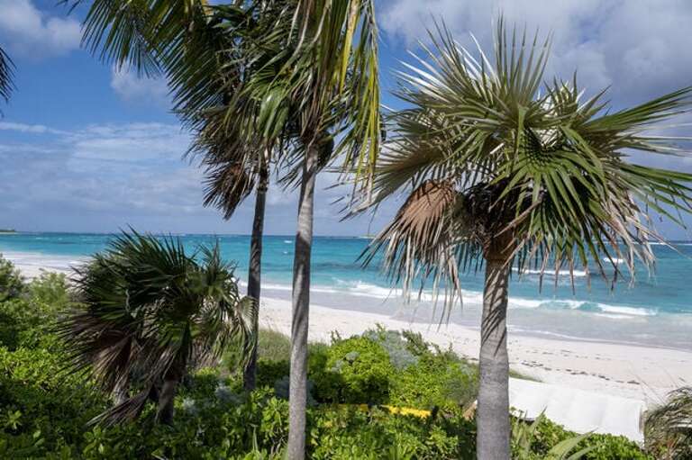 Our beautiful 2-mile-long pink-sand beach.
