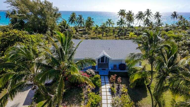 Wish House overlooking the beach and ocean.
