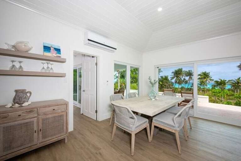 Ocean-view dining area.