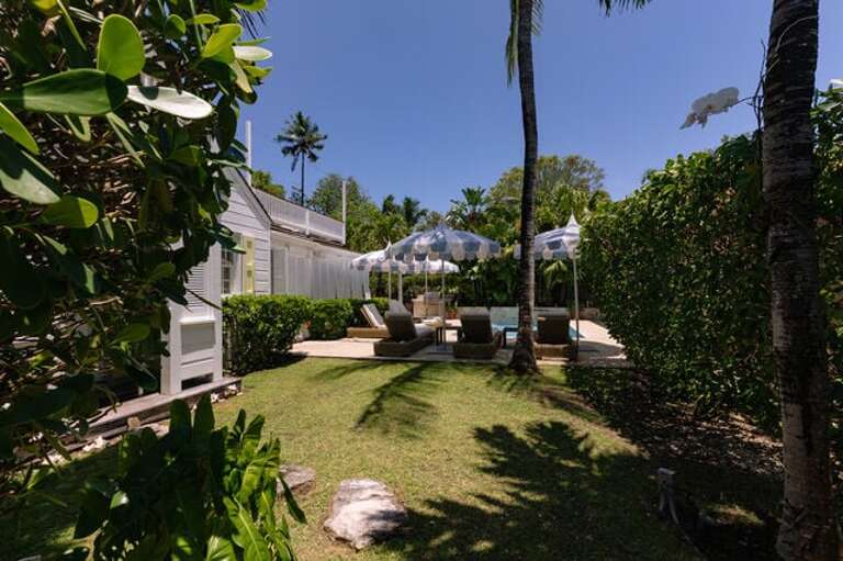 Lush grounds.