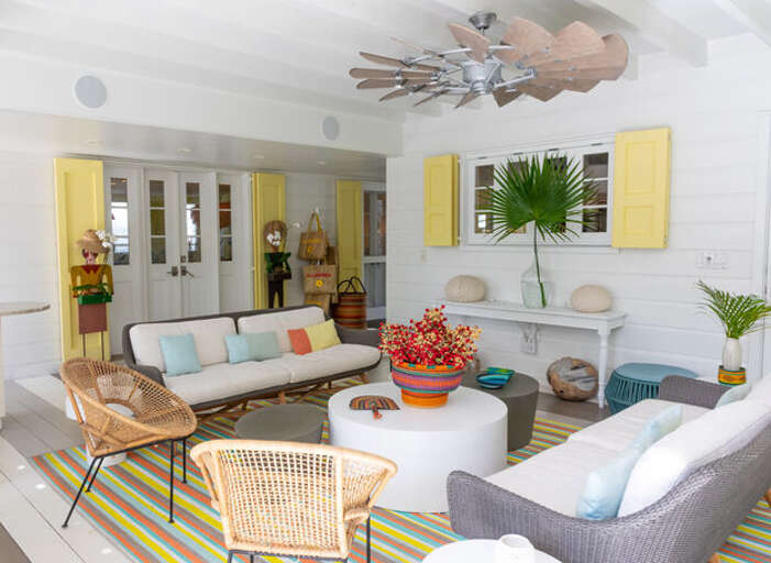 The main outdoor living room that is the true center of the property.