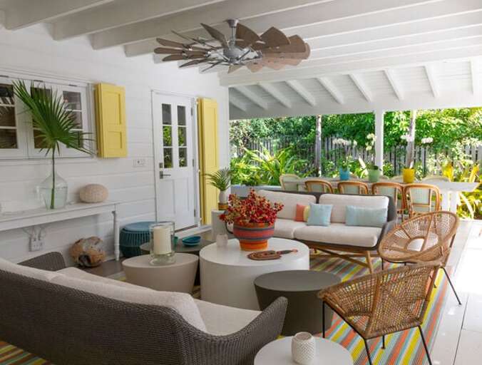 The main outdoor living room that is the true center of the property.