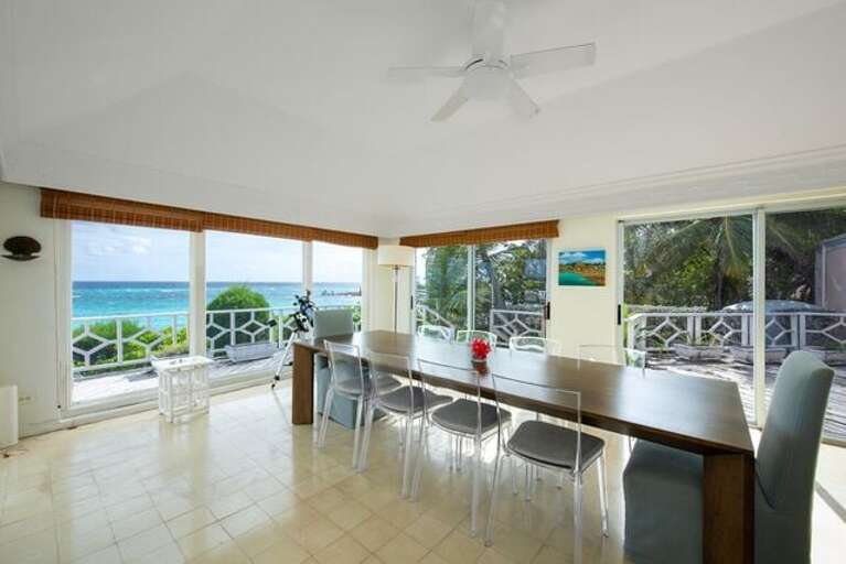 The ocean view dining area is perfect for family meals The ocean view dining area is perfect for family meals