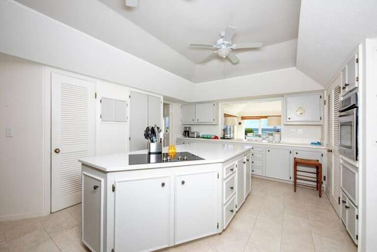 Well-stocked kitchen is fully equipped with high-end appliances and everything you need.