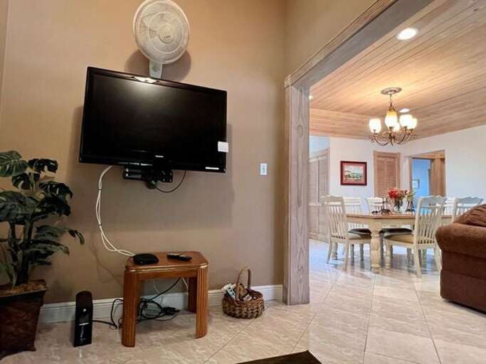 TV room off living room