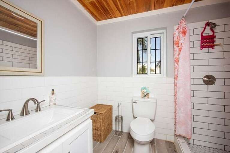 Bathroom 1 with walk-in shower.