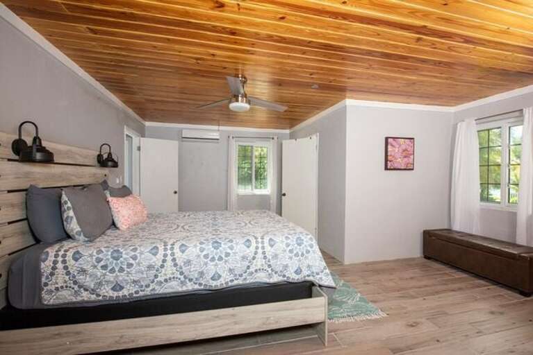 Bedroom 1 with queen bed and en-suite bath.