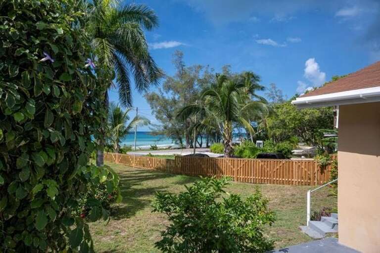 Back yard, steps from the Caribbean.