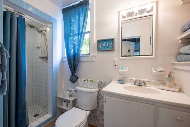 Master Bath with walk-in shower.