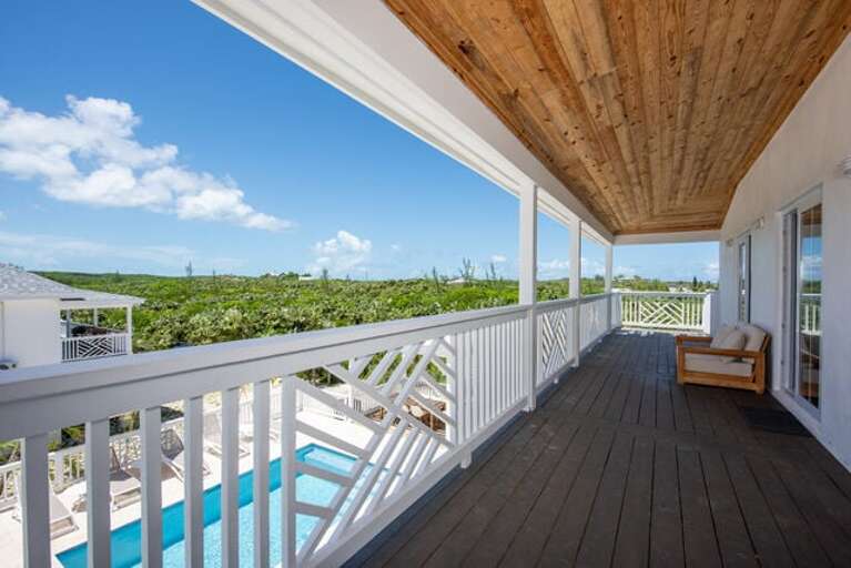 Deck view from upper level.