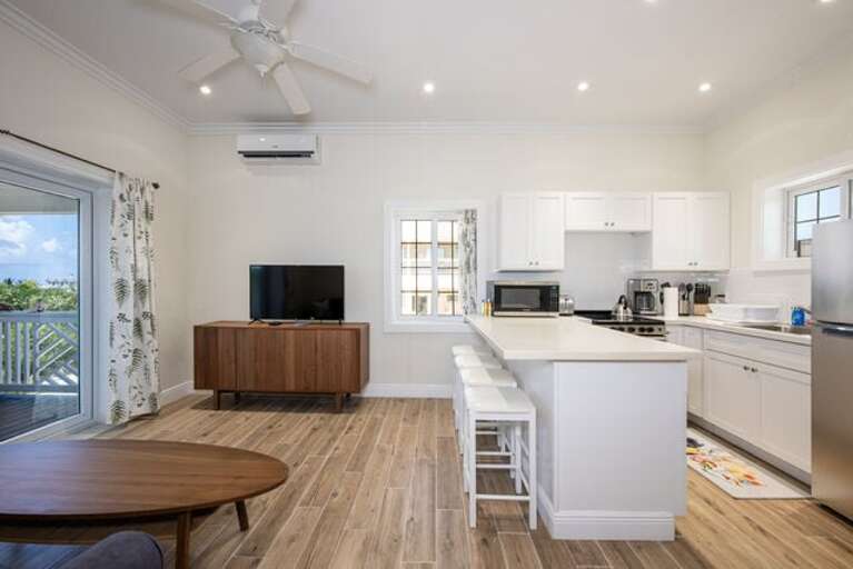 Simple Life Cottage living area and kitchen.