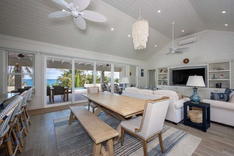 Dining Area with ocean views.